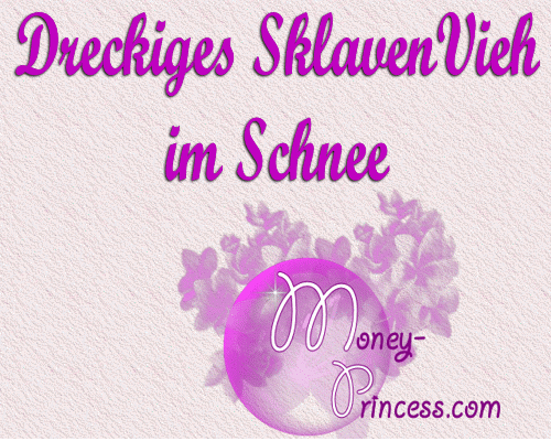 Dreckiges SklavenVieh im Schnee