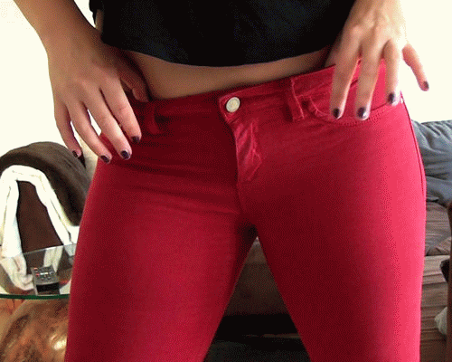 red **** Jeans - Ass